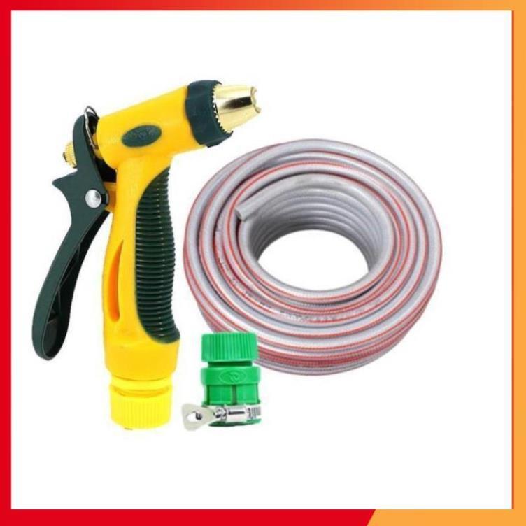 Bộ dây vòi xịt nước rửa xe,tưới cây tăng áp 3 lần 15M 206317