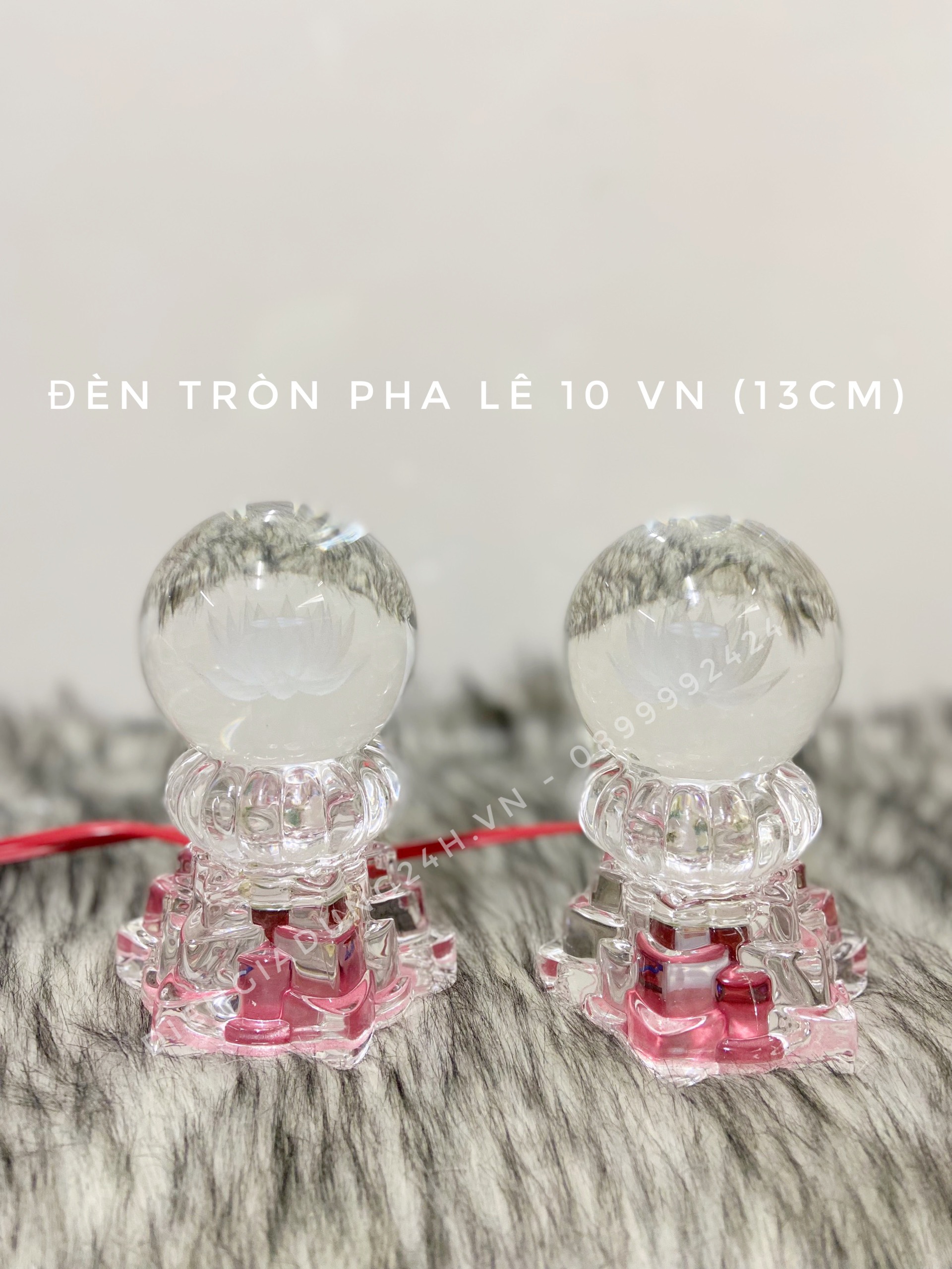ĐÈN THỜ PHA LÊ CAO CẤP TRÒN 10 1 CẶP
