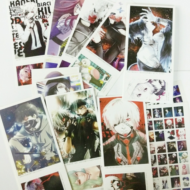 Bộ share postcard Tokyo Ghoul 3 in 1 188 tấm