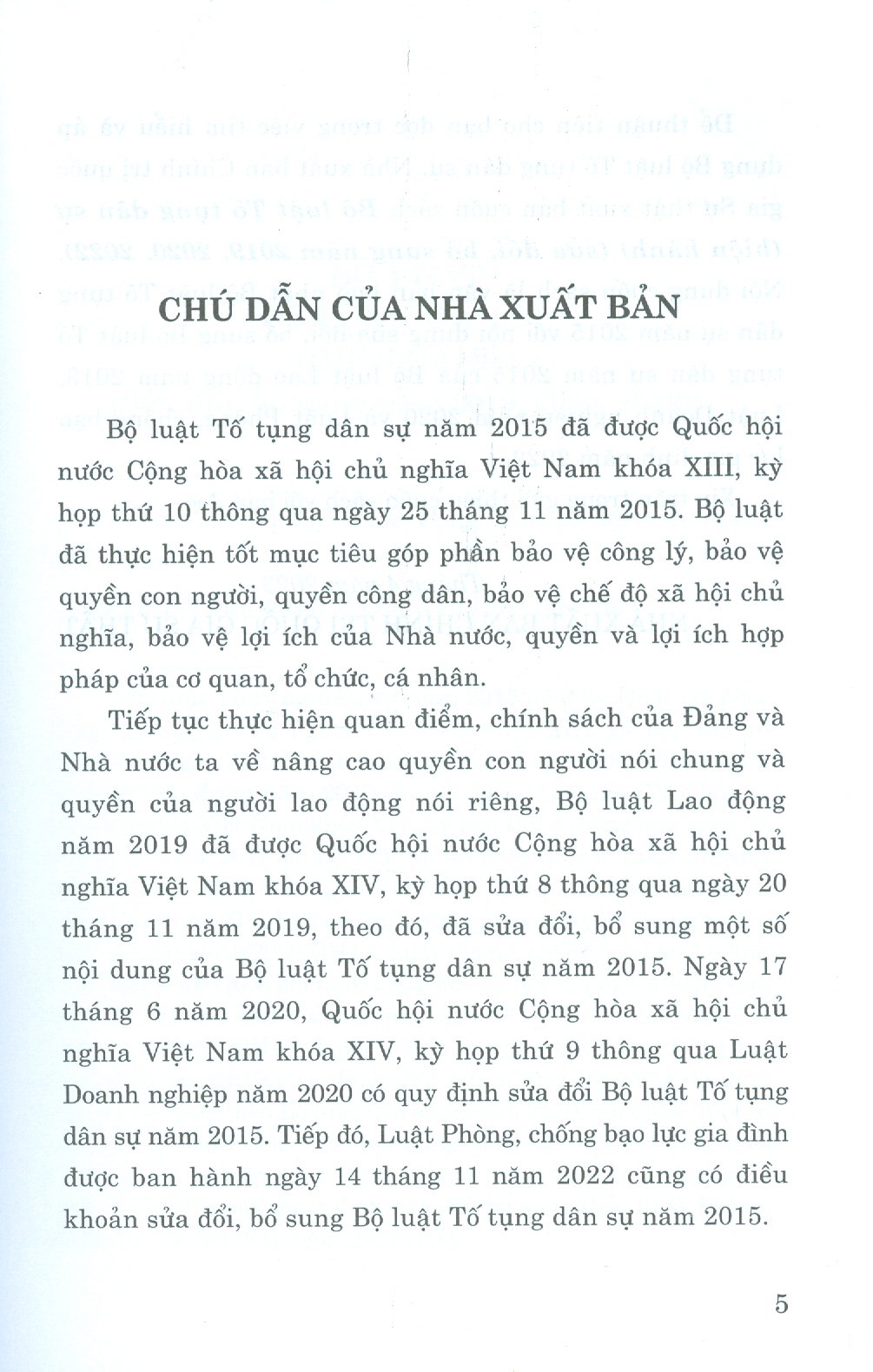 Bộ Luật Tố Tụng Dân Sự (Hiện Hành) (Sửa Đổi, Bổ Sung Năm 2019, 2020, 2022) - In lần thứ nhất năm 2023