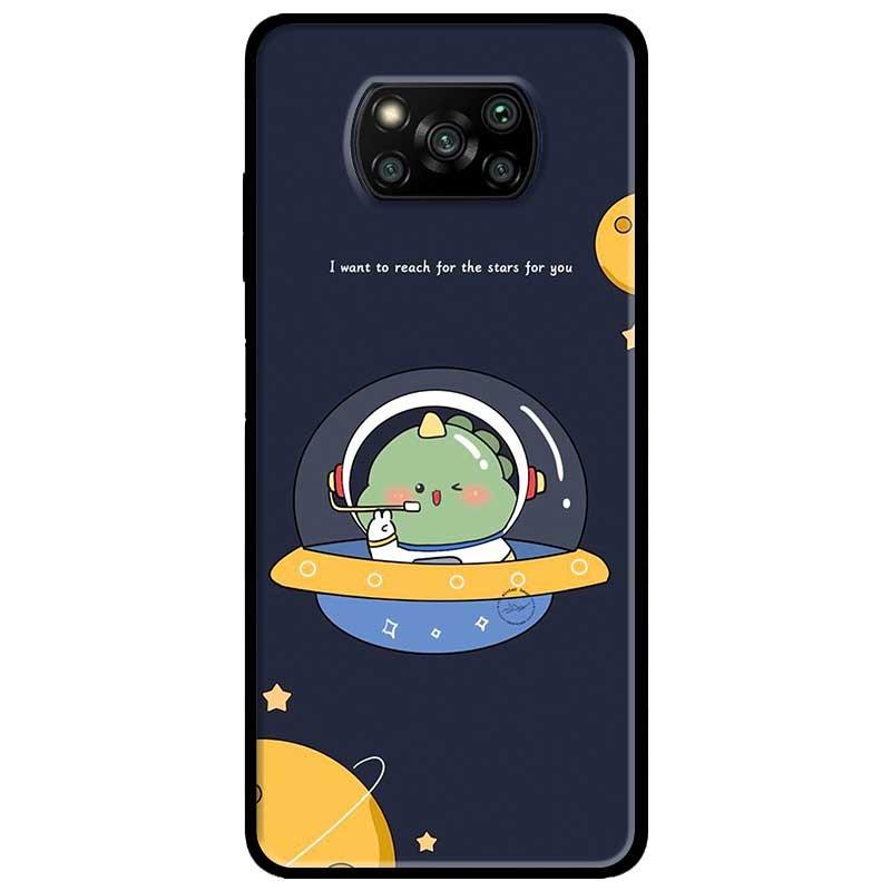 Ốp lưng dành cho Xiaomi Poco X3 mẫu Khủng Long Vũ Trụ