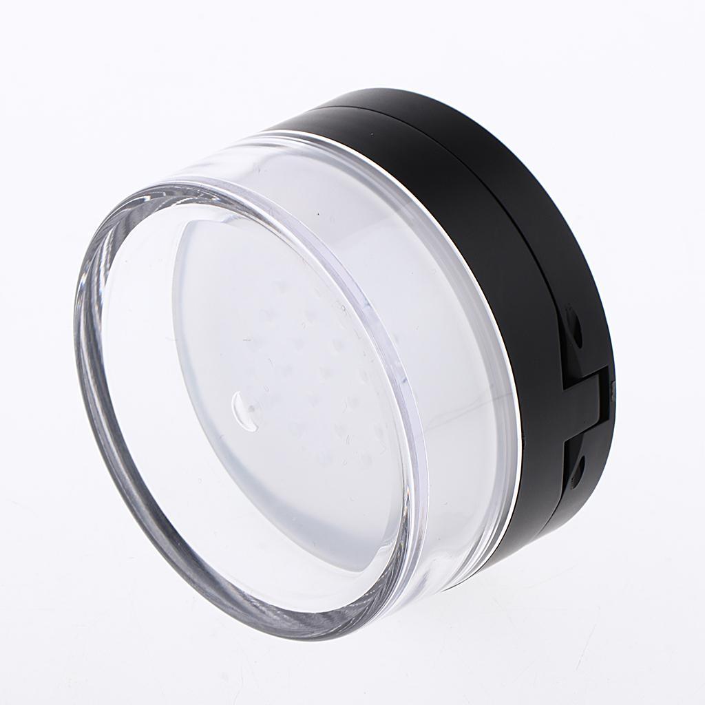 Empty Loose Case Blush Storage Container Talcum Jar Black