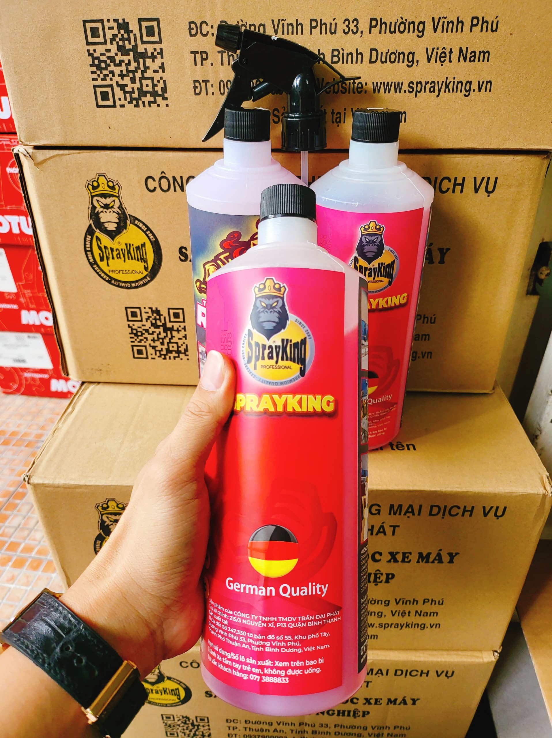 [Mẫu Mới] SprayKing REPAIR 1000ml - chai xịt tẩy rửa hợp kim nhôm, tẩy lốc máy, đầu bò, dàn chân xe máy, xịt vệ sinh sên, xích xe, sản phẩm siêu chất lượng, Cam Kết Chính Hãng, Gian Hàng Uy Tín, Giá siêu rẻ