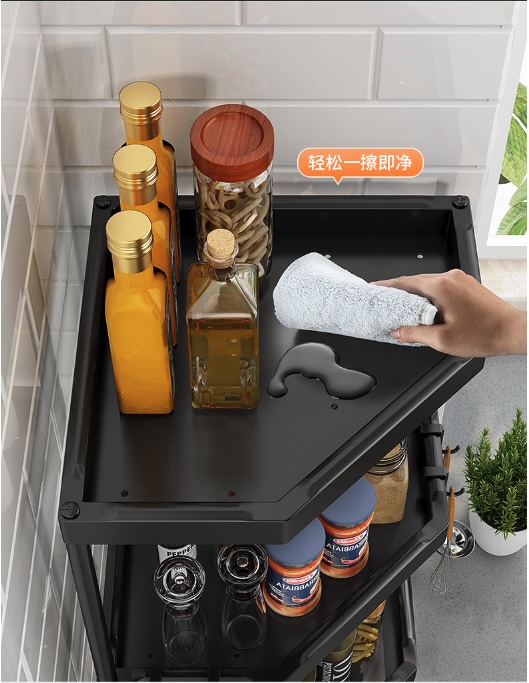 Giá để Góc sắp xếp vật dụng nhà Bếp Intimate Steel Carbon 4 tầng