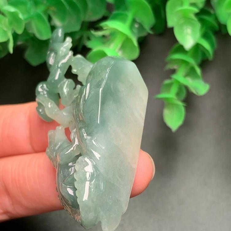 Ngạc ngư như ý phong thủy ngọc cẩm thạch/Ngọc phỉ thúy tự nhiên cao cấp