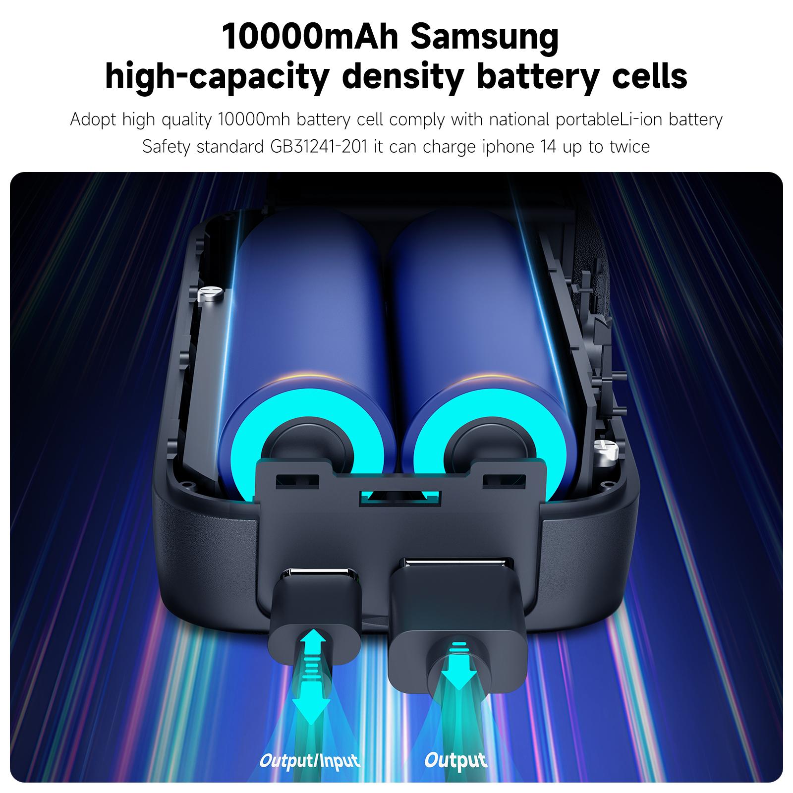 Ngân hàng điện mạnh mẽ của Telesin 10000mah cho GoPro11 Hero 11 10 9 cho GoPro 8 7 6 5 Sạc nhanh pin bên ngoài PowerBank