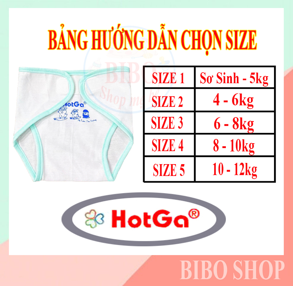 SET 5 TÃ DÁN HOTGA VẢI COTTON CHO BÉ SƠ SINH