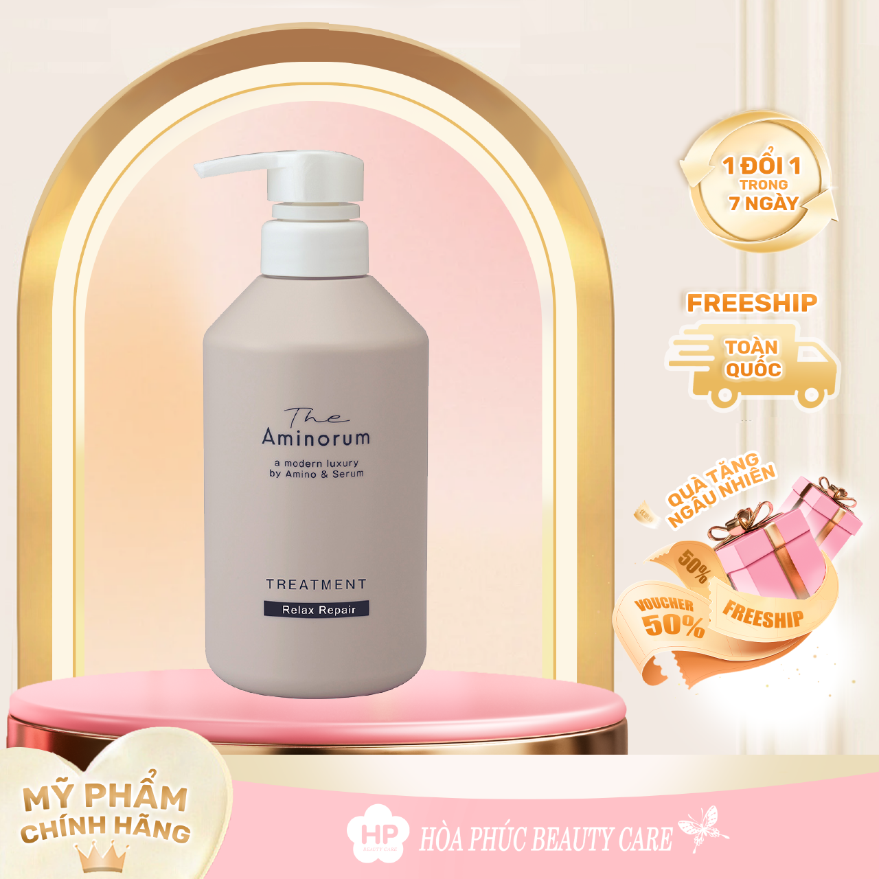 Dầu Xả Phục Hồi Tóc Gãy Rụng Và Hư Tổn Salon Link The Aminorum Treatment (400mL)