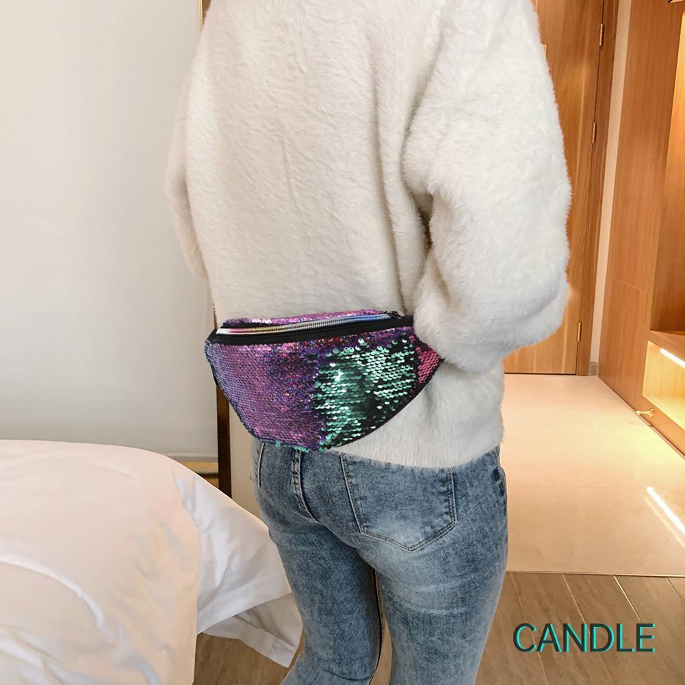 Túi Đeo Chéo Đính Kim Sa Lấp Lánh Cho Nữ