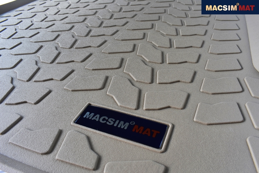 Thảm lót cốp xe ô tô JAGUAR F PACE 2015- nhãn hiệu Macsim chất liệu TPV cao cấp màu be(147)