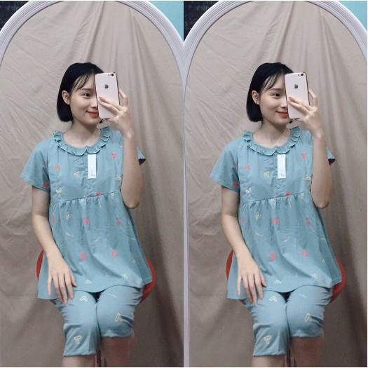 Bộ bầu kết hợp sau sinh cotton thời trang