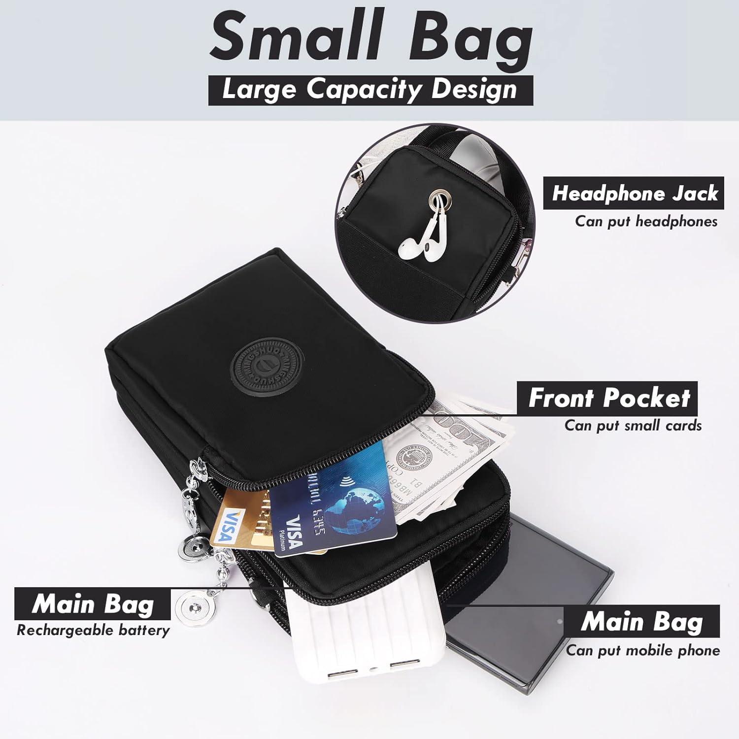 Danh mục đầu tư nhỏ cho điện thoại di động, túi messenger cho điện thoại di động, dây đeo vai có thể điều chỉnh và có thể tháo rời