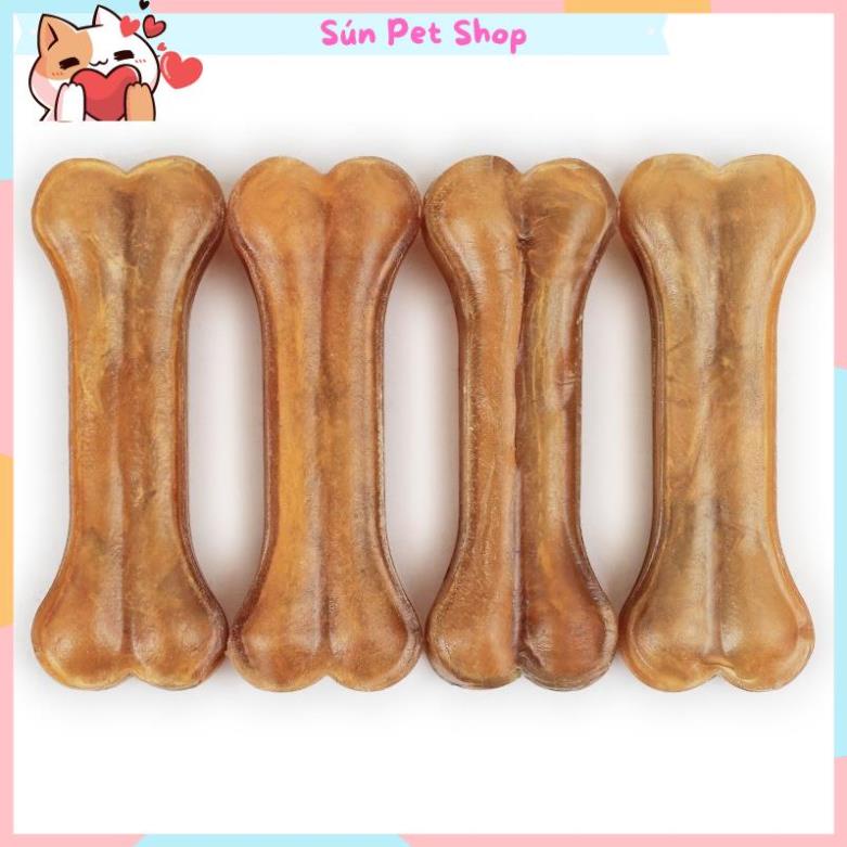 Xương canxi da bò cho chó gặm làm sạch răng, giúp răng chắc khỏe