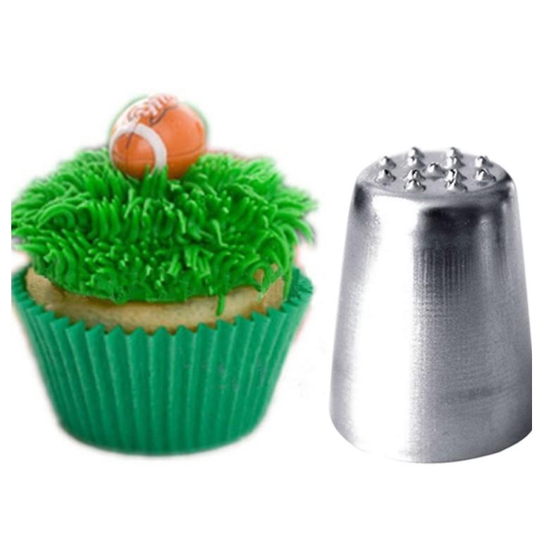 Đuôi bắt kem Lớn - hình cỏ - inox đúc trang trí bánh kem - muffin - trang trí đồ uống - DUICO01