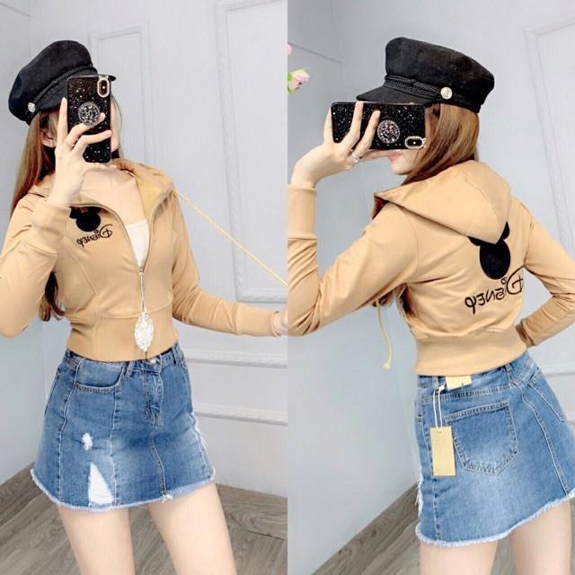 Áo khoát của nữ Desney lửng ngộ nghĩnh phối đẹp-A385