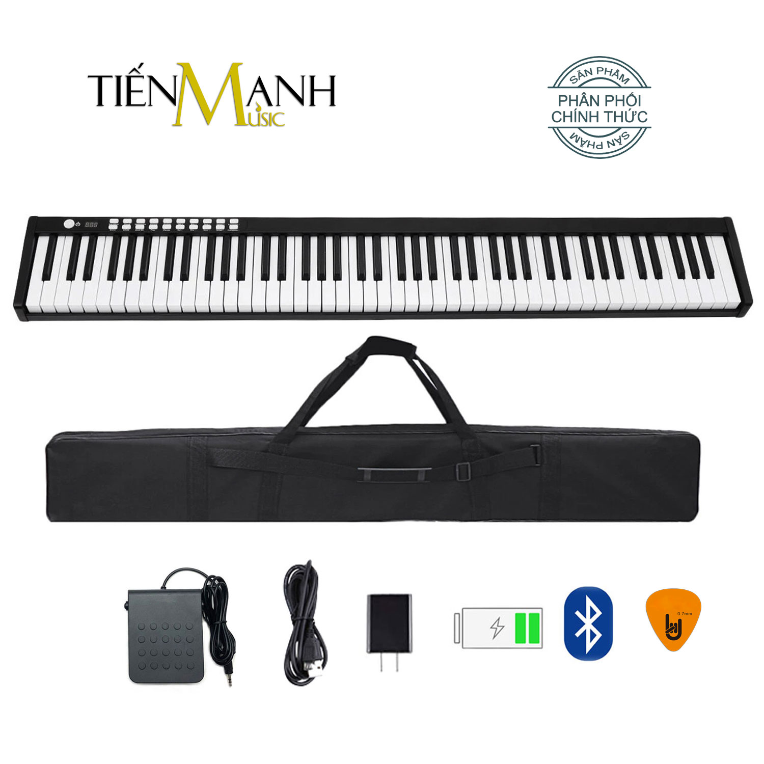 Đàn Piano Điện Bora BX1A - 88 Phím nặng Cảm ứng lực Midi Keyboard Controllers BX-1A - Kèm Móng Gẩy DreamMaker