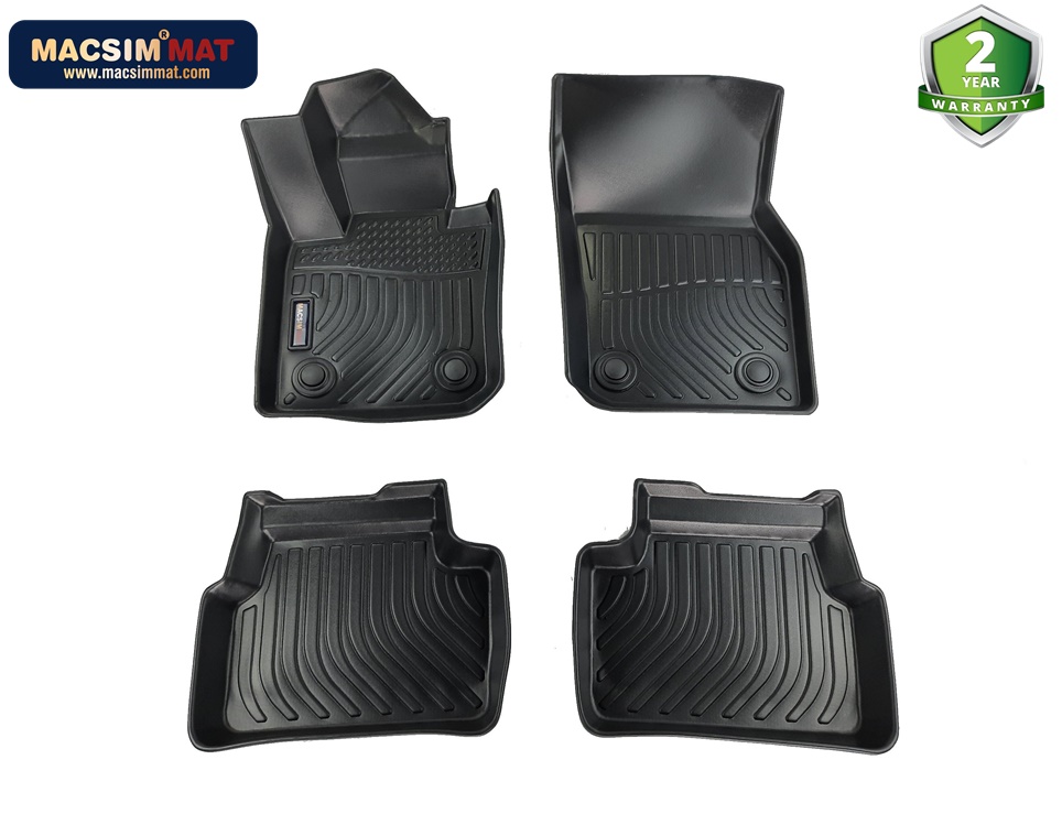 Thảm lót sàn xe ô tô Mini Cooper Hardtop 4 Door 5D 2015 - 2021 Nhãn hiệu Macsim chất liệu nhựa TPV cao cấp màu đen