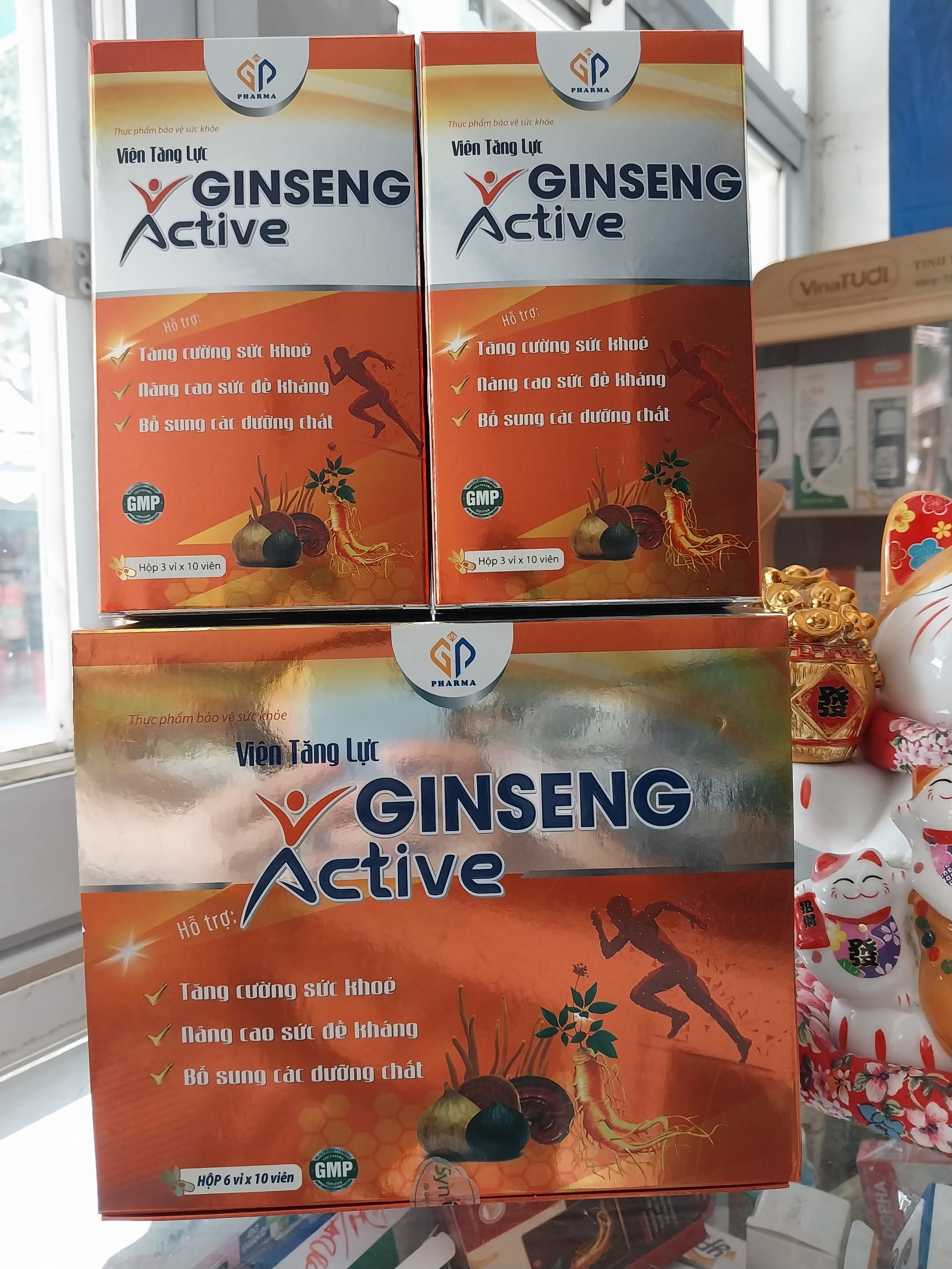 Viên tăng lực Ginseng Active tăng cường sức khỏe, bổ sung dưỡng chất, tràn đầy năng lượng ( hộp 60 viên)