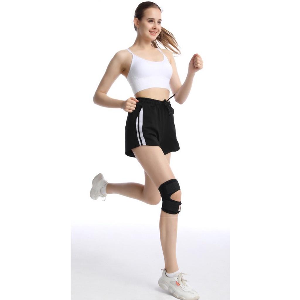 Đai bảo vệ đầu gối chạy bộ chính hãng AOLIKES HX-7901 thiết kế kiểu Nhật Knee Support Braces Bó gối thể thao magic