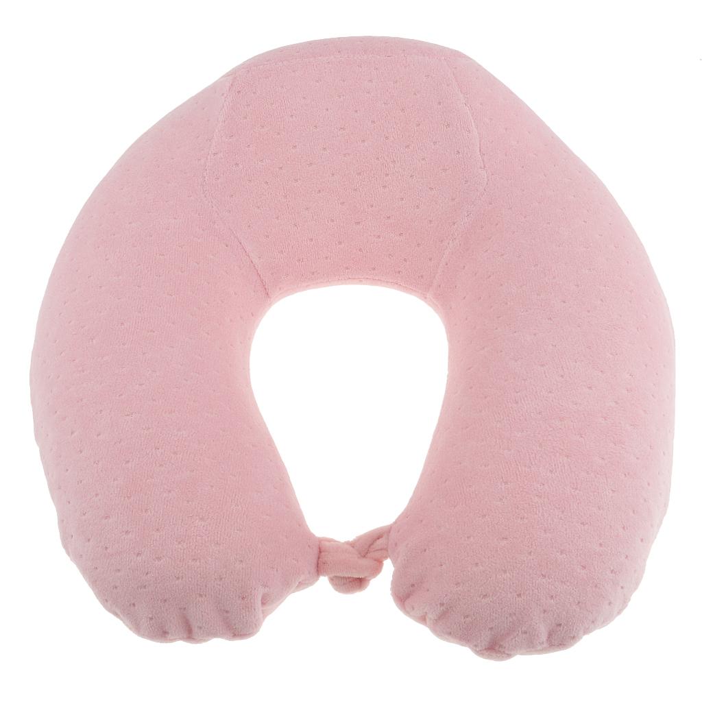Memory Foam Travel Neck Pillow Head Support Sleeping Cushion for Home Office Travel