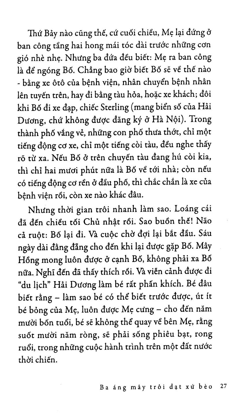 Sách Ba Áng Mây Trôi Dạt Xứ Bèo