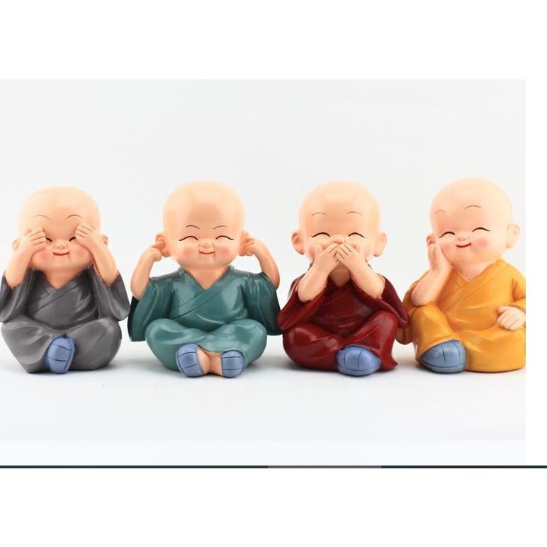 Bộ tượng tứ không trang trí taplo ô tô, tap lô xe hơi xinh xắn- Hoàng Đông Shop