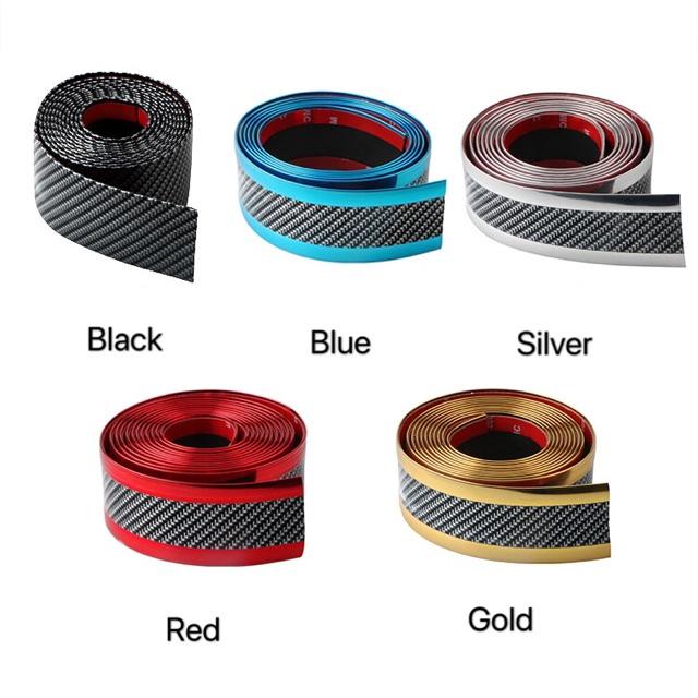 Miếng Dán Cao Su Carbon Trang Trí Cửa Xe Hơi