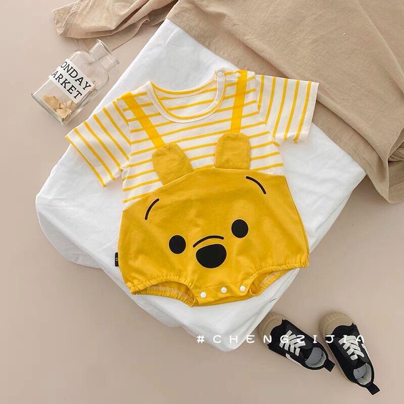 Bodysuit Cho Bé Trai Bé Gái Mẫu Body Chip Hè Sơ Sinh Vải Cotton Mềm Mịn Dễ Thương.