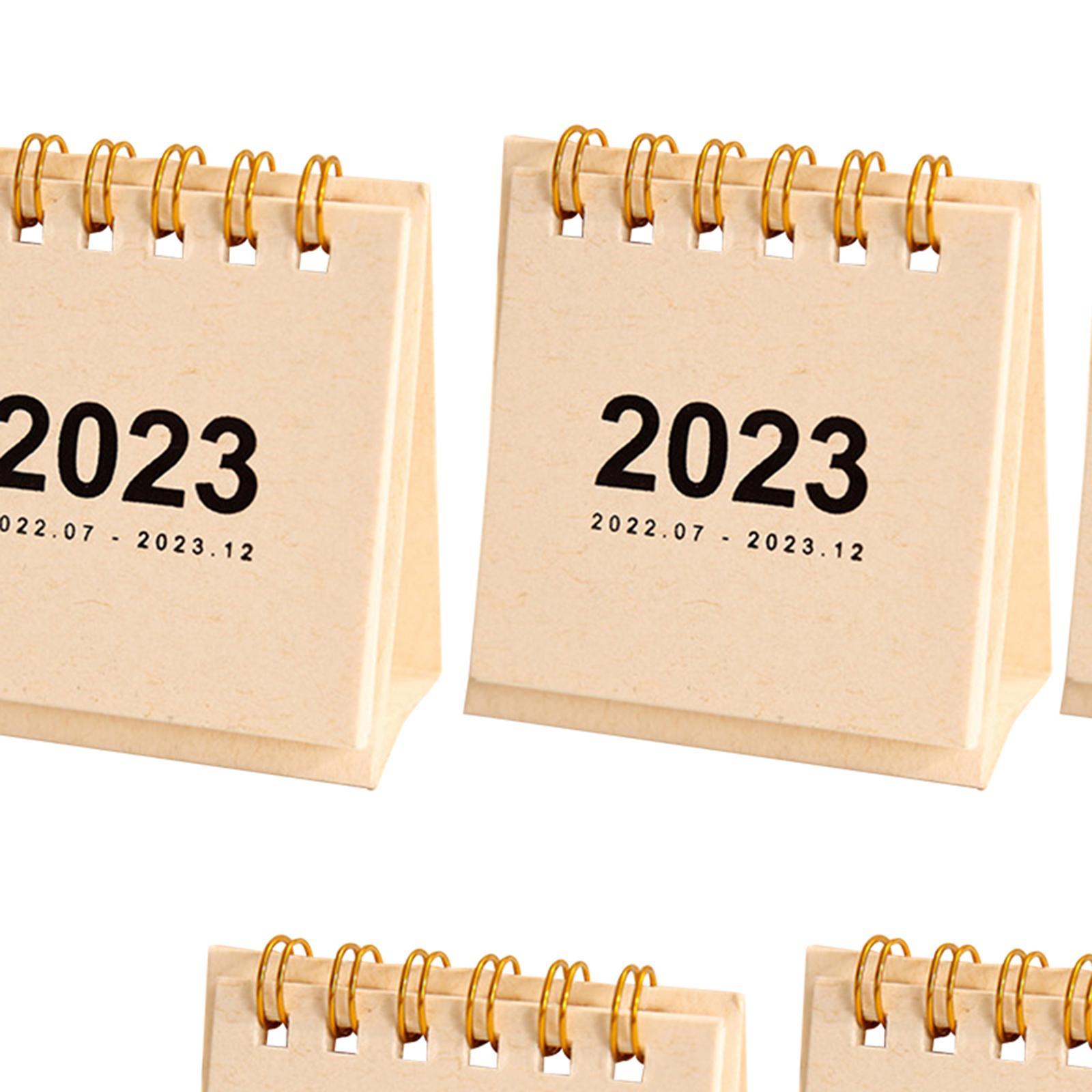 Modern 2023 Desk Calendar Schedule Planner Durable for Student Desktop Home