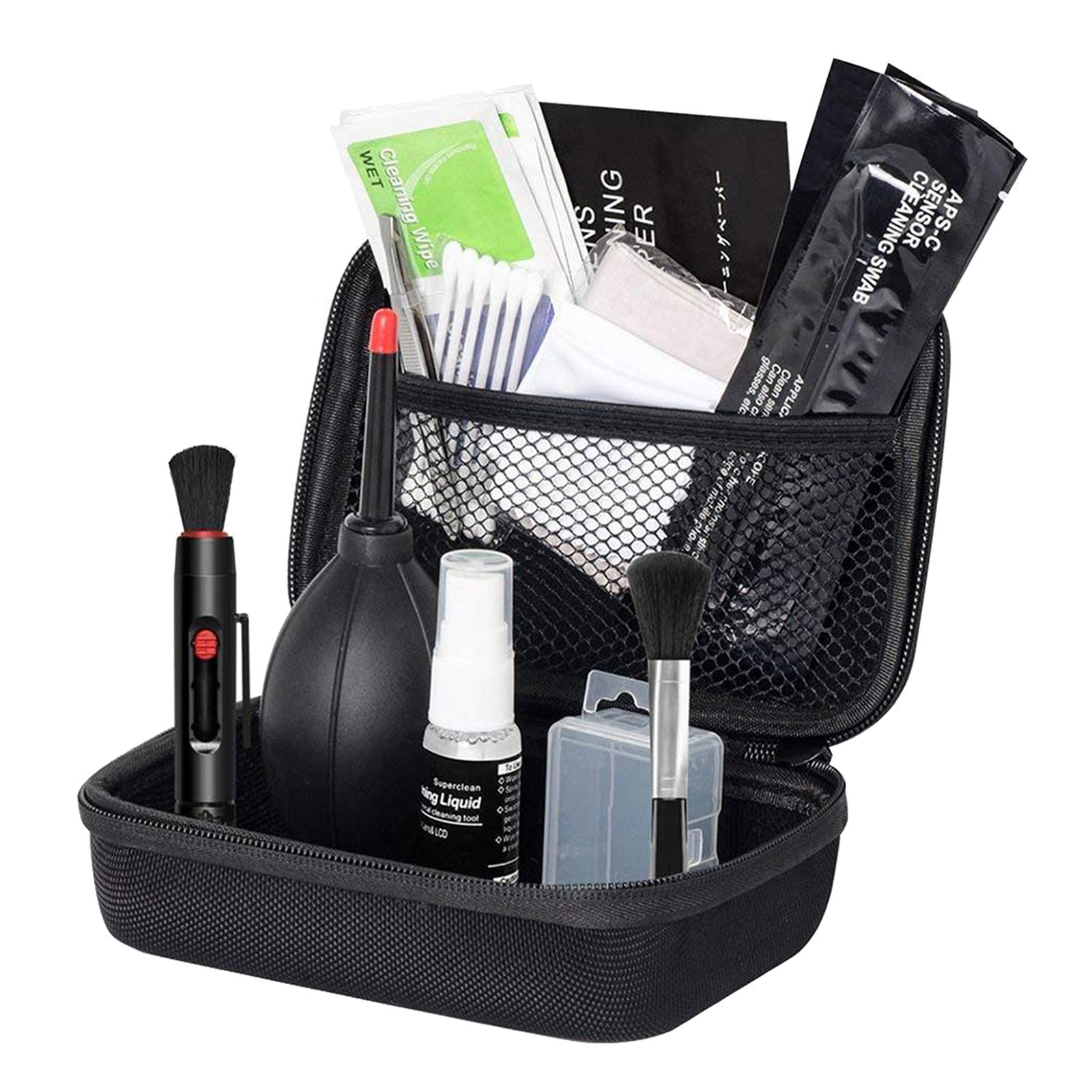 Camera Cleaning Kit for DSLR Cameras + Swabs + Brush + APS-C Cleaning Swabs