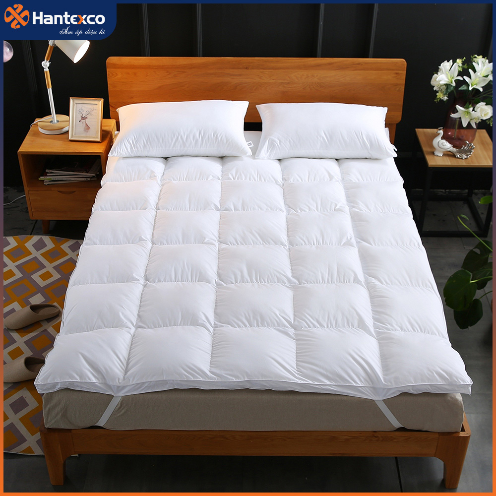 Tấm Topper Microfiber Hantexco (tấm làm mềm nệm, giúp tăng độ mềm cho đệm)