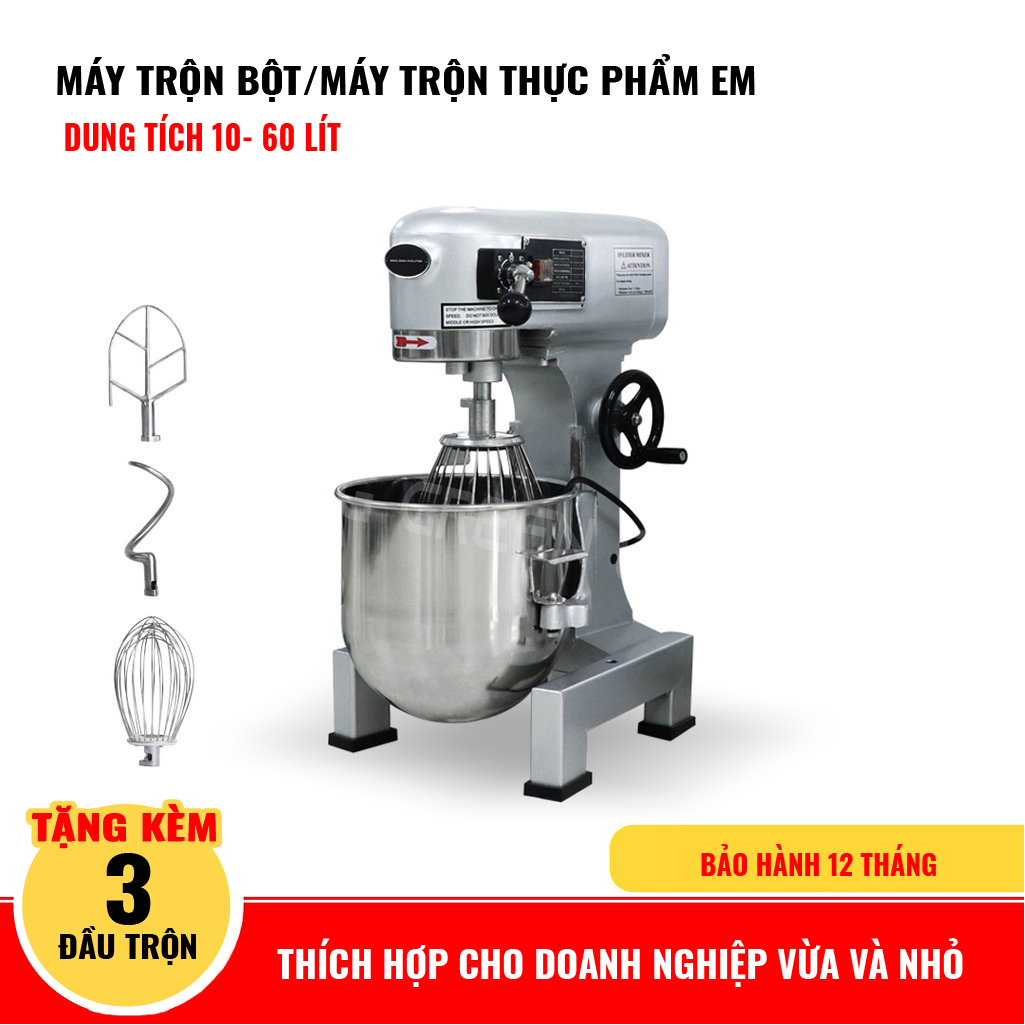 Máy Trộn Thực Phẩm, Máy Đánh Trứng, Máy Nhào Bột Em30 (Loại 30L). Máy Dùng Cho Hộ Kinh Doanh, Gia Đình, Sản Xuất Công Nghiệp. Nhập Khẩu Chính Hãng Thailand