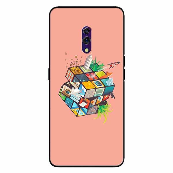 Ốp lưng in cho Oppo K3 Rubik Cube