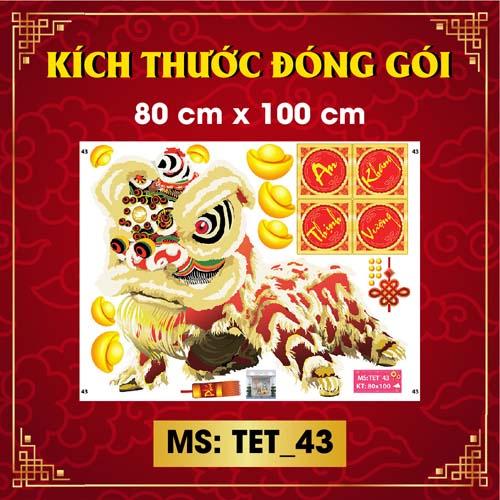 DECAL TRANG TRÍ TẾT 2023 COMBO SỐ 24