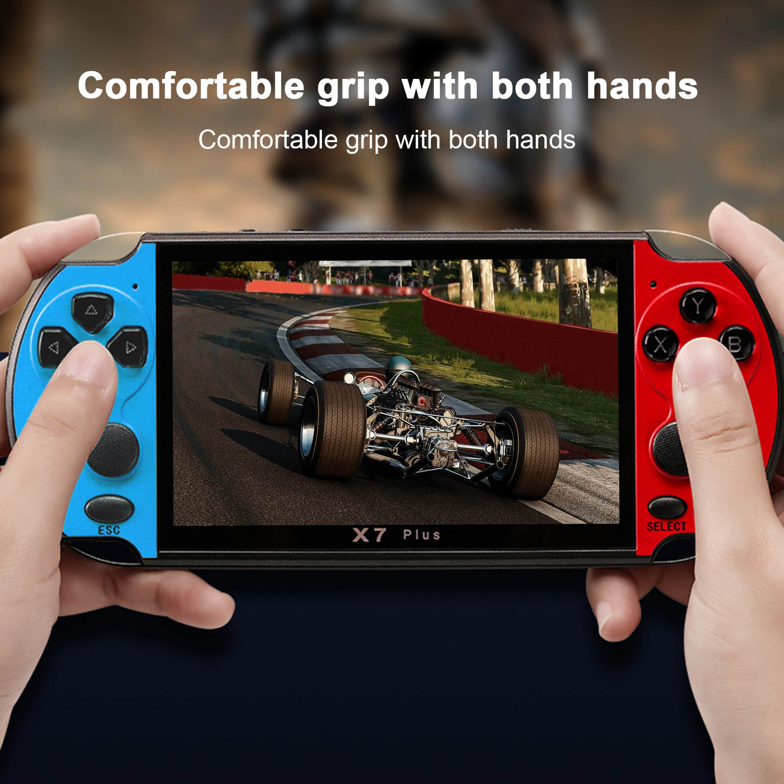 Máy trò chơi điện tử 5.1 inch X7 Plus Bộ nhớ 8GB được tích hợp 1000 trò chơi