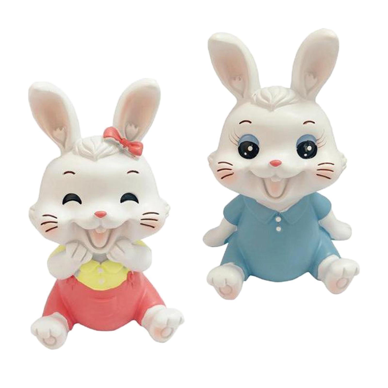 2pcs Art Sculpture for Office Desktop Home Living Room Bedroom Decoration