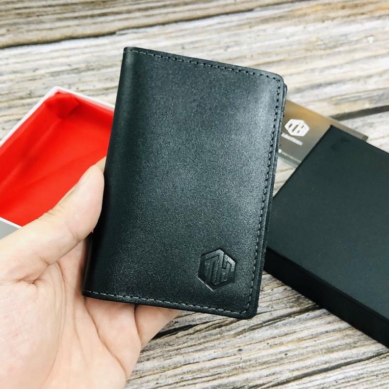 Ví Holder Card Da Bò Thật - Bóp Da Để Thẻ, Tiền Mặt - Ví Mini Cầm Tay Nhỏ Gọn - BH 24 Tháng