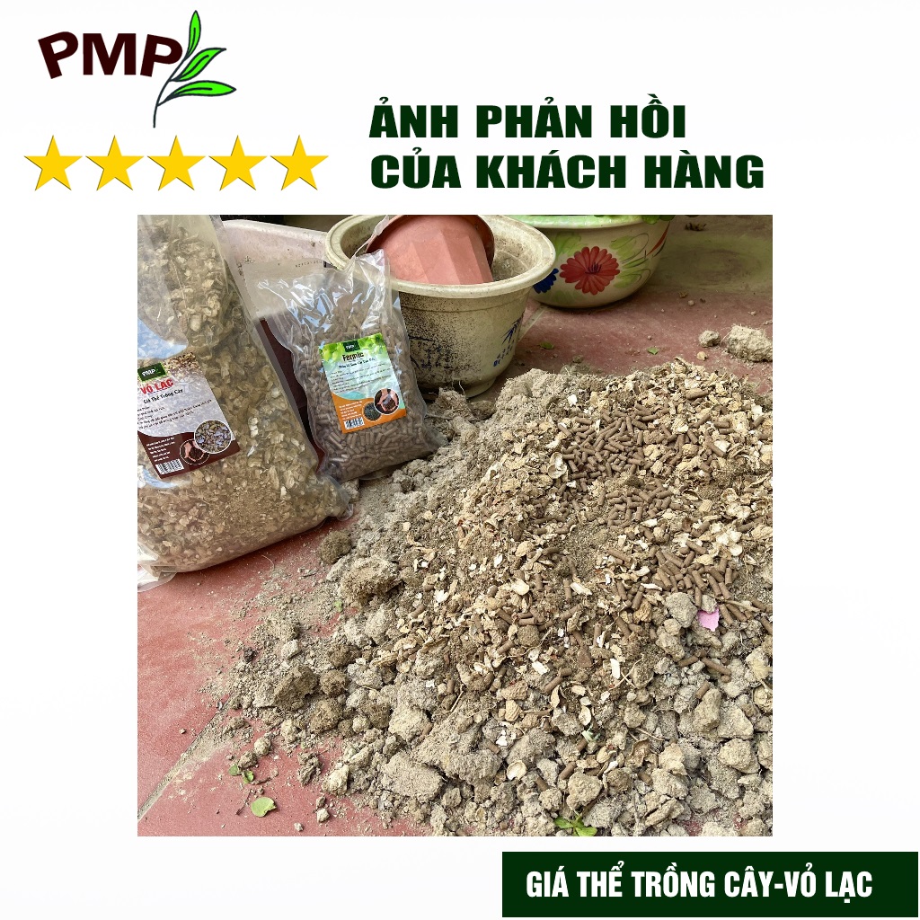 Phân bón hữu cơ Combo phân PMP trồng rau sạch tại nhà, sân thượng