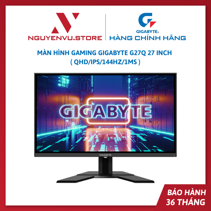 Màn Hình Gaming Gigabyte G27Q 27 inch ( QHD/IPS/144Hz/1ms ) - Hàng Chính Hãng