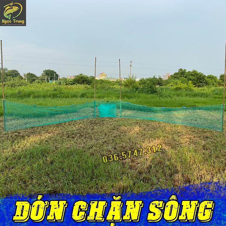 Dớn Bắt Cá,Đăng Chặn Sông Suối Có Phao Chì Bắt Cá Cao 1m Mỗi Cánh 4m ,Đuôi 4m Có Hom.Khung Vào 30x50