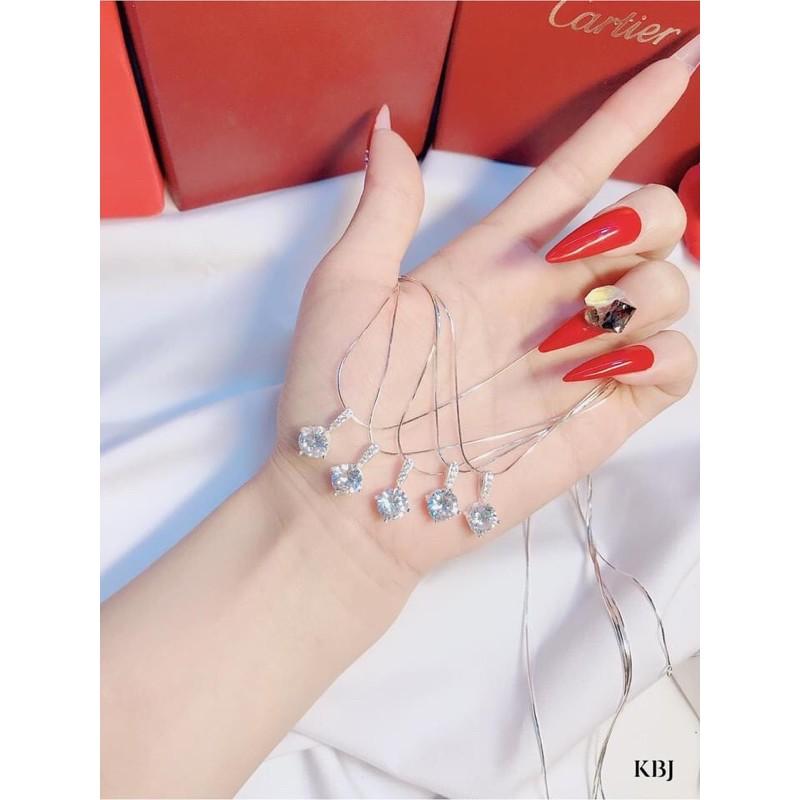 Dây CHUYỀN BẠC- ổ đá xinh xắn