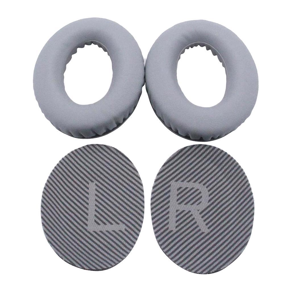 4 Pairs Replacement Memory Foam Headphone Ear Pads Cushion Covers for Bose QuietComfort 35 QC35 QC35 II