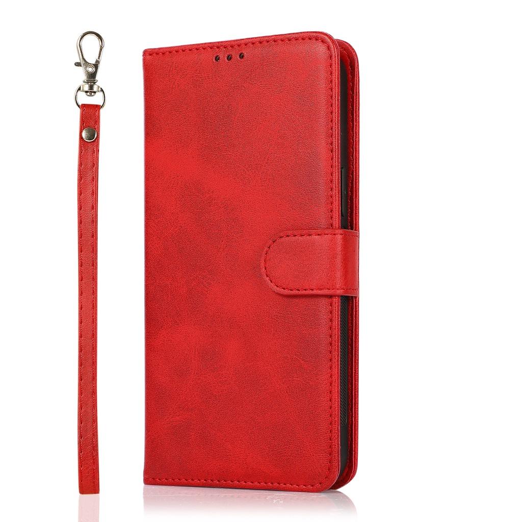 Bao da điện thoại nắp lật da TPU 2 trong 1 phối ví cho Samsung Galaxy Note10+ Note 9 Note20 Ultra Note10 Lite