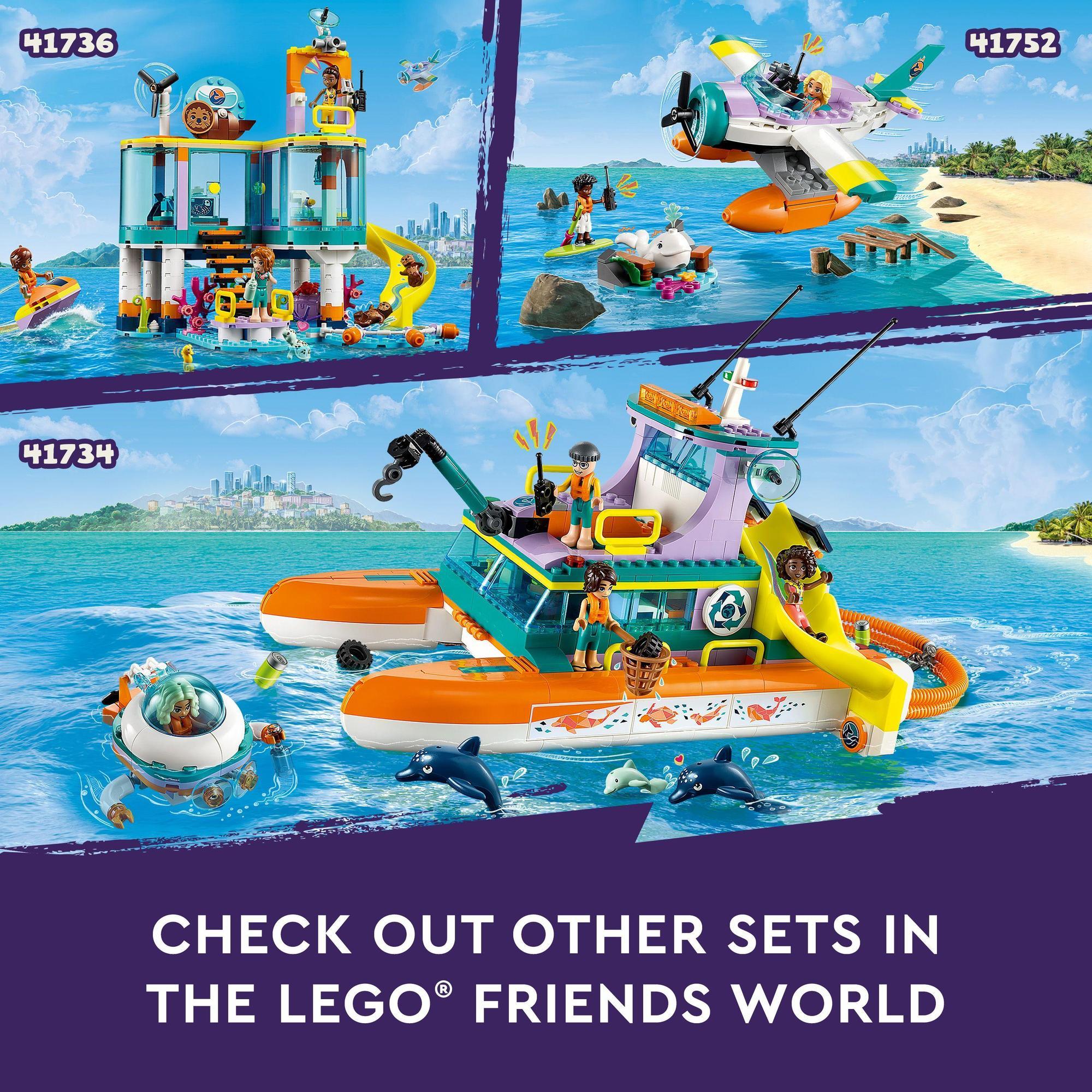 LEGO Friends 41734 Đồ chơi lắp ráp Tàu cứu hộ sinh vật biển (717 chi tiết)