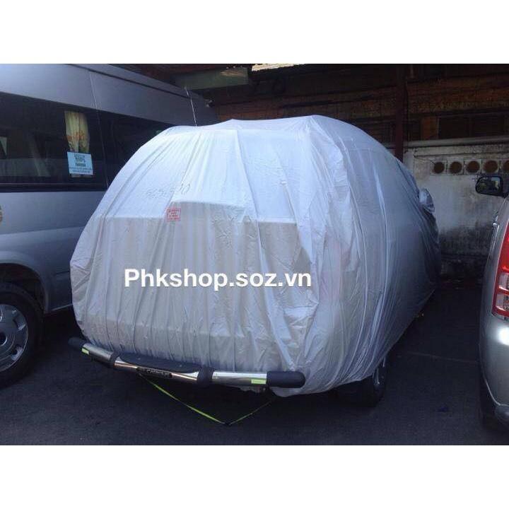 ÁO TRÙM Ô TÔ 7 CHỖ INNOVA, CAREN, JOLIE, KIA SORENTO, SANTA FE, JAGUR - VẢI DÙ