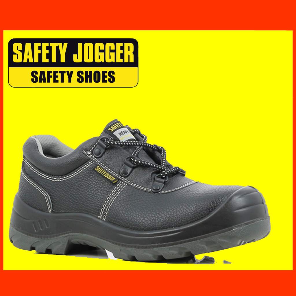 Hàng Chính Hãng Giày Bảo Hộ Lao Động Safety Jogger Bestrun S3, Da Chất Lượng Cao, Đế PU – Đen – 43
