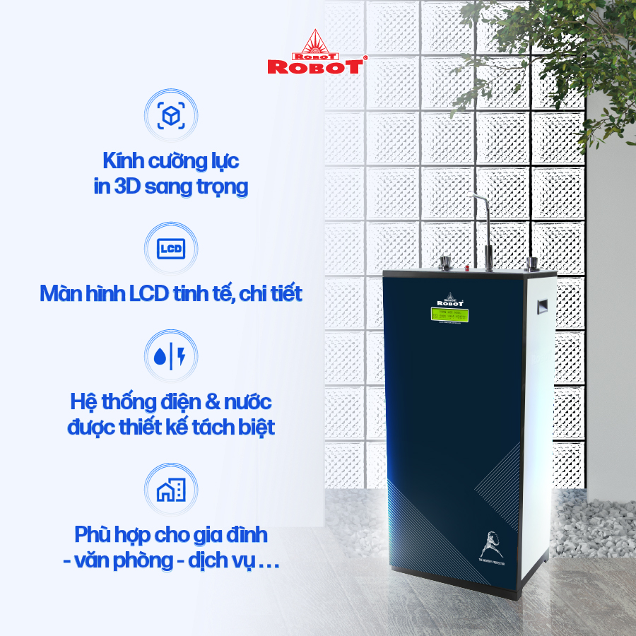 Máy Lọc Nước ROBOT Nóng Nguội Spring Pro 9GH-UR Sử Dụng Công Nghệ R.O + U.F - Hàng Chính Hãng