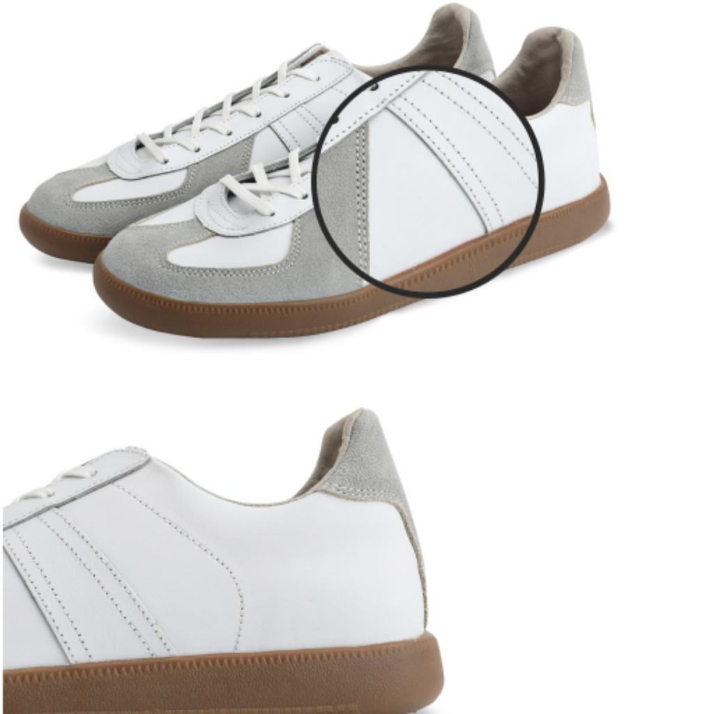 Giày Domba GERMAN ARMY TRAINER 70s - Màu Trắng/Xám Nhạt (WHITE/LT.GREY) GAT-8741 Chính Hãng Nam Nữ