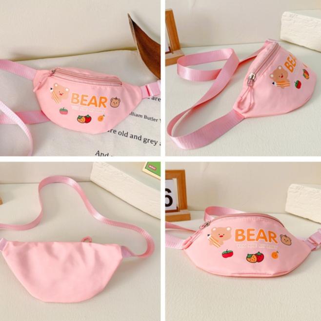 Túi Đeo Chéo Bao Tử Cho Bé 24x14x5cm Mẫu Bao Tử Bear