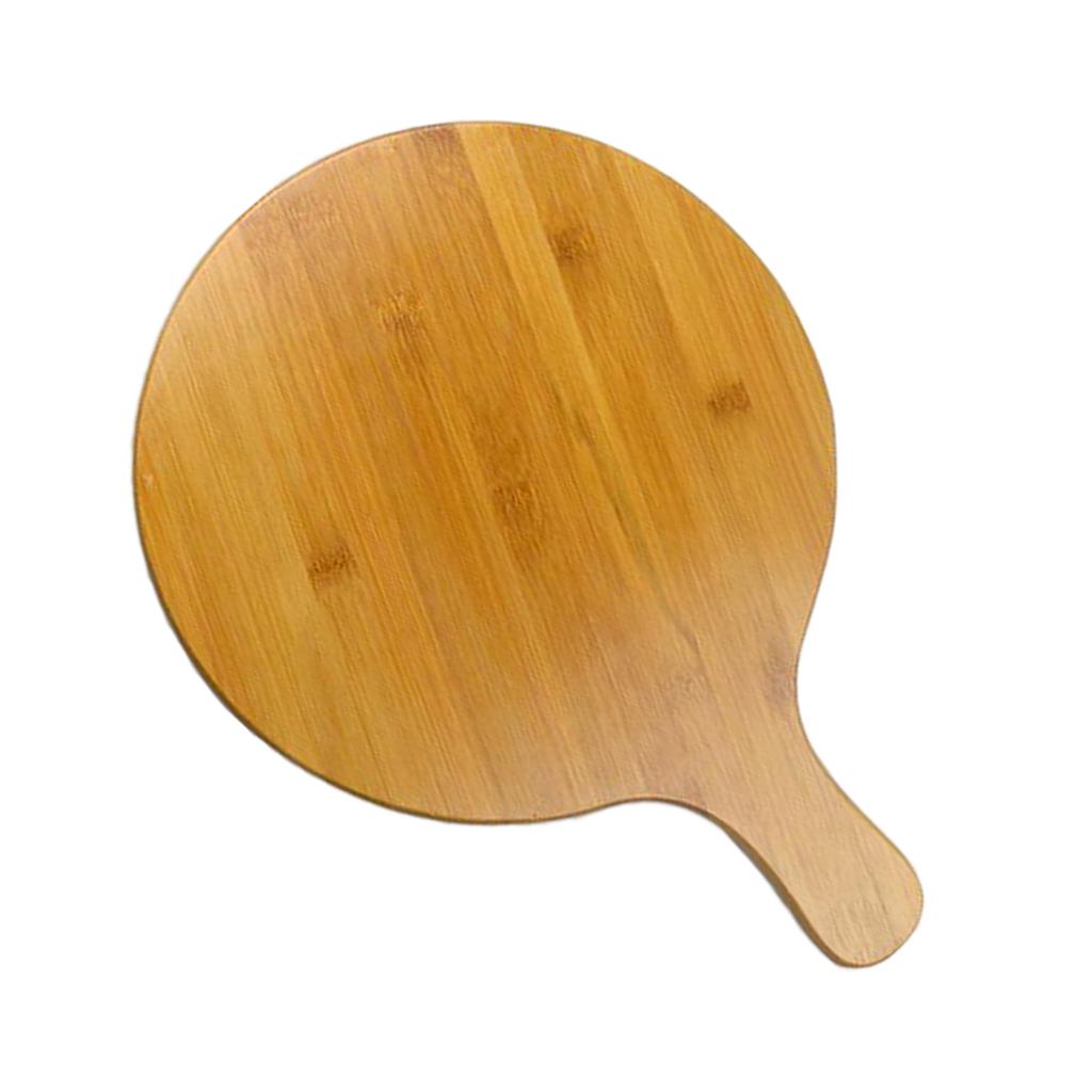 Bamboo Pizza Serving Tray Round Pizza Plate Cutting Board Pizza Pan Kitchen Tool
